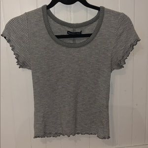 Gray Crop Top